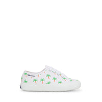 3750 Kids Palm Trees Print Leggera | White - Burnt Orange - Vibrant Green