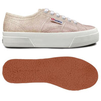 2740 Platform Lame | Beige Lt Iridescent