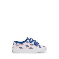 3750 Kids Straps Umbrella Print Leggera | White - Blue Quartz - Jaffa Orange